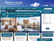 Tablet Screenshot of kristinacruises.com
